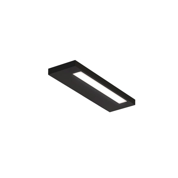 Applique murale LED Slim 24 N en aluminium, noir mat et blanc mat, hauteur 2 cm, IP44