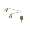 Applique murale Brême en métal, doré, 2 lumières, hauteur 45 cm