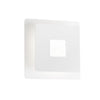 Applique murale LED Hennes en métal, blanc mat, hauteur 18 cm