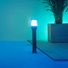 Borne lumineuse d'extérieur LED Elpas en aluminium, noir, Ø 10,9 cm, IP65, 4,8 W, hauteur 51,8 cm, modèle 2