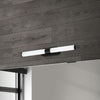 Applique murale Runt IP44, noir et blanc, hauteur 4,5 cm, IP44