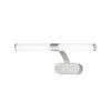 Applique murale LED Runt IP44, chromé mat, Ø 40 cm, IP44
