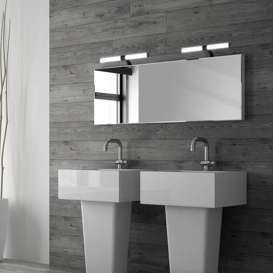 Applique murale LED Runt IP44, noir et blanc, Ø 40 cm, IP44