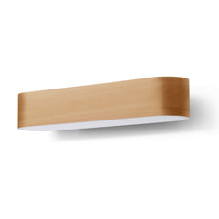 Applique murale LED I-Club Small, hêtre, hauteur 11 cm