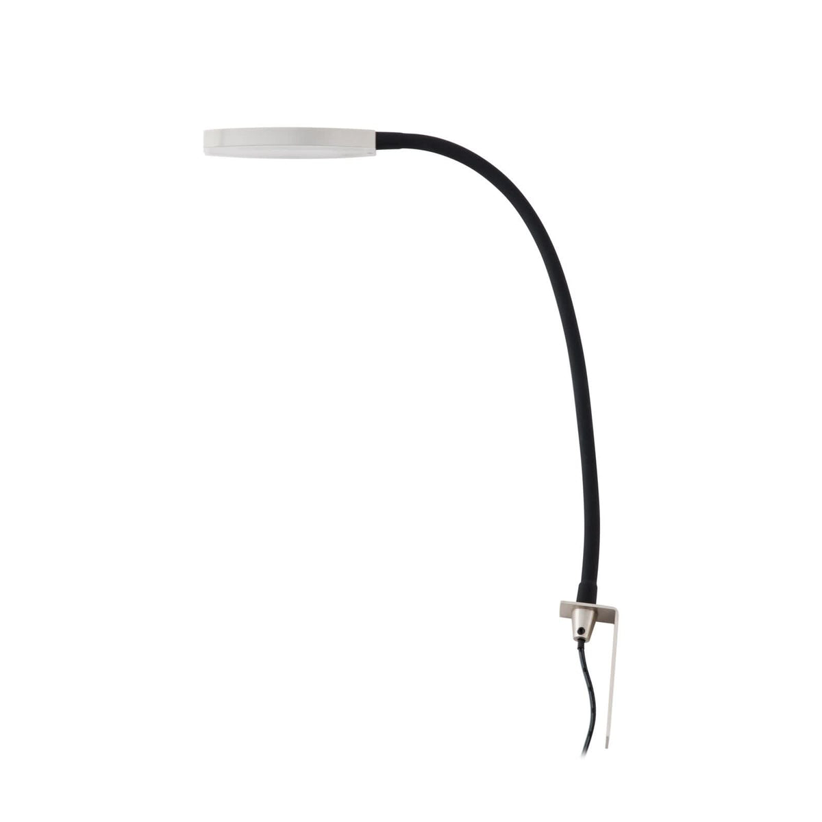 Applique murale LED Flexola en métal, nickel et noir, hauteur 58 cm, 3000 K, 4 W, largeur 3,5 cm, modèle 2