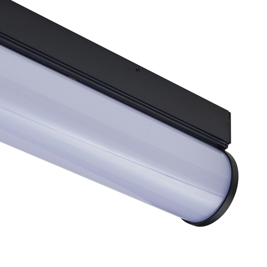 Applique murale LED en aluminium, noir et blanc, hauteur 6,4 cm, IP44