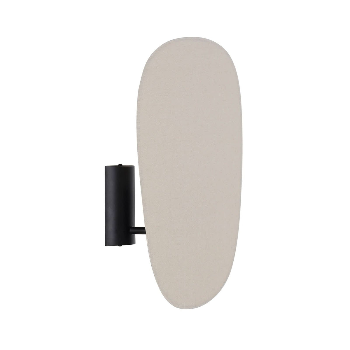 Applique murale Screen 70's en tissu, bouleau et crème, hauteur 40 cm