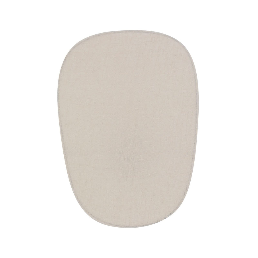 Applique murale Screen 70's en tissu, bouleau et crème, hauteur 40 cm