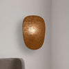 Applique murale Screen 70's en tissu, jaune, hauteur 40 cm