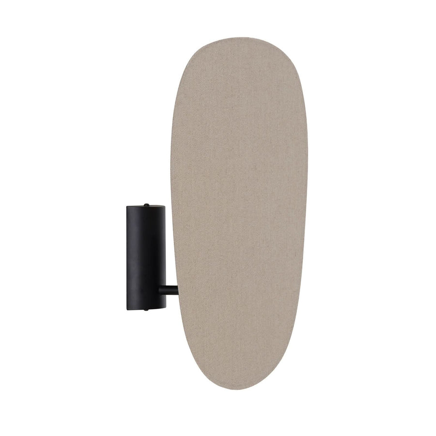 Applique murale Screen 70's en tissu, crème, hauteur 40 cm