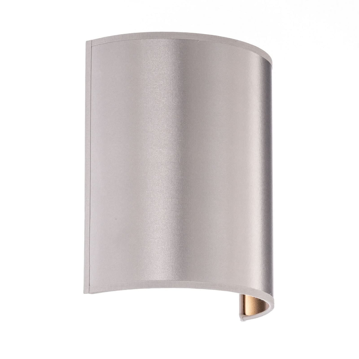 Applique murale Satin en tissu, argenté et doré, hauteur 24 cm