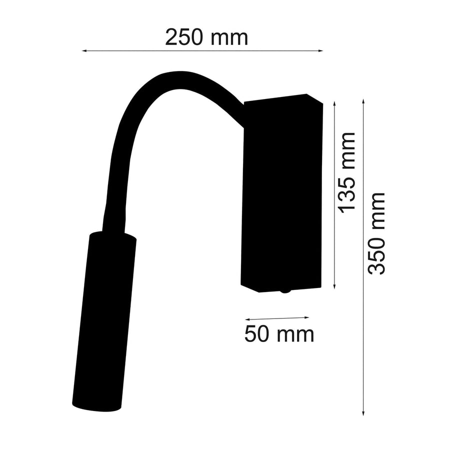 Applique murale LED Rocco en aluminium, chromé et gris, hauteur 35 cm