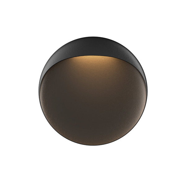 Applique d'extérieur LED en aluminium, noir, Ø 20 cm, IP65