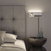 Applique murale LED Serra en métal, blanc mat et noir mat, hauteur 12 cm