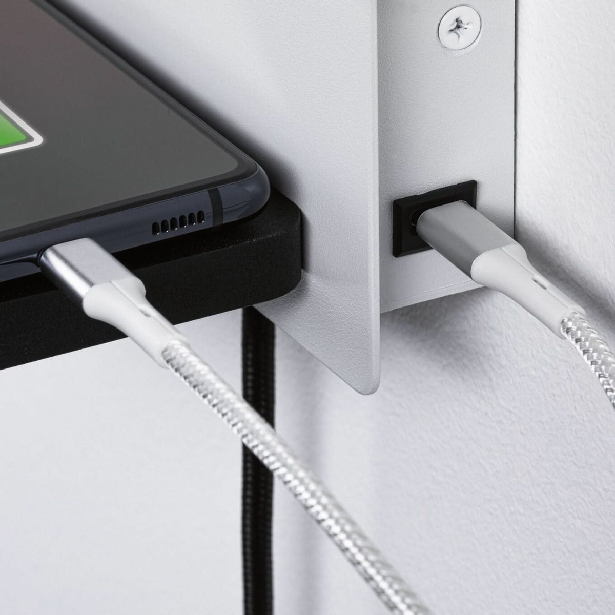 Applique murale LED Serra en métal, blanc mat et noir mat, hauteur 12 cm