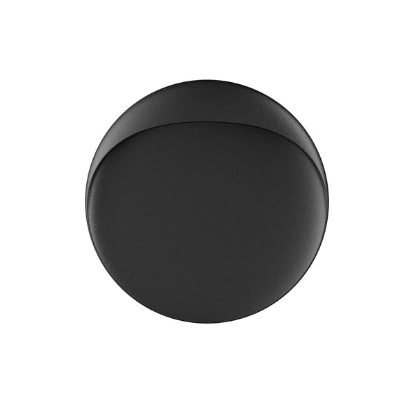 Applique d'extérieur LED Flindt en aluminium, noir, Ø 20 cm, IP65
