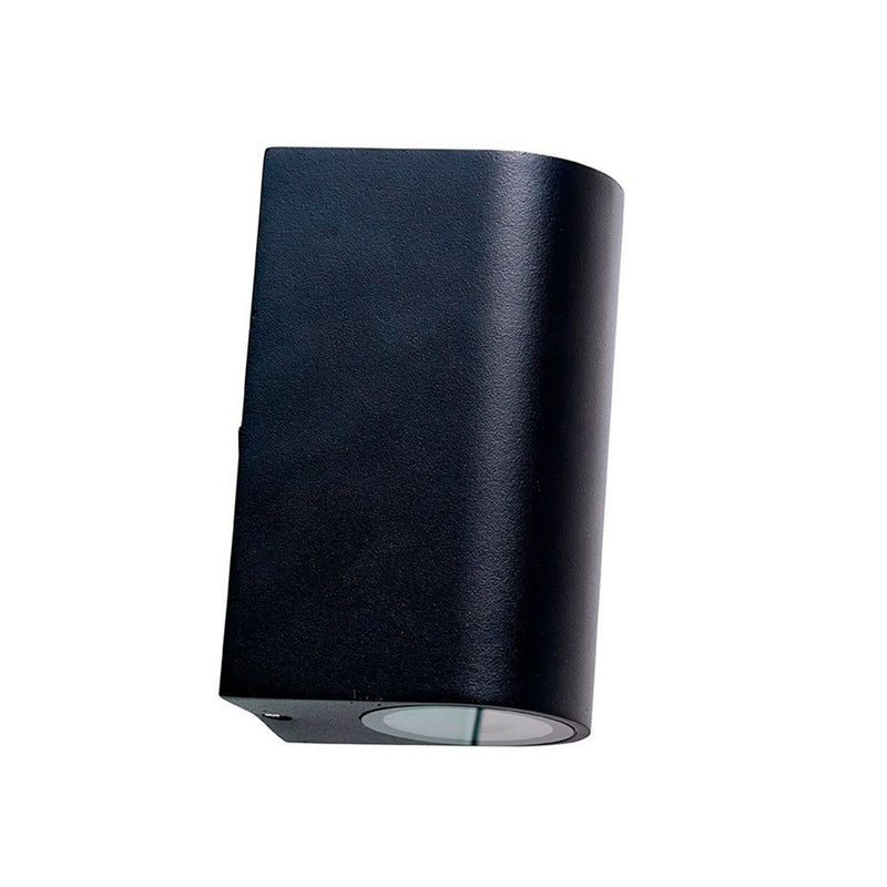 Applique d'extérieur Læsø en aluminium, noir, 2 lumières, Ø 6,7 cm, IP44