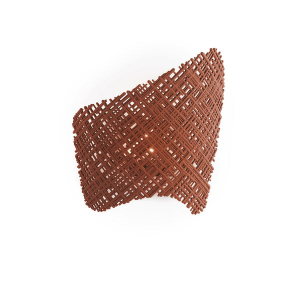 Applique murale Tea, terracotta, hauteur 33 cm