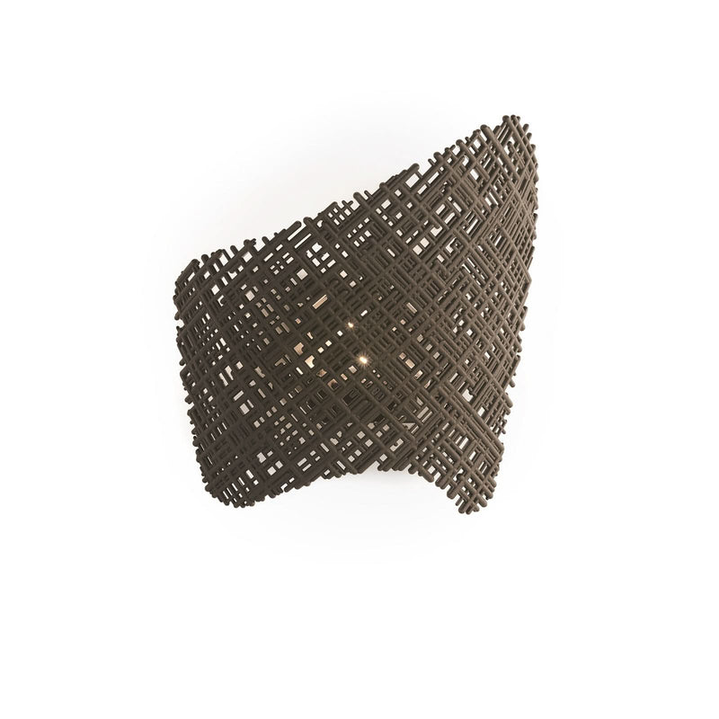 Applique murale Tea, gris foncé, hauteur 33 cm