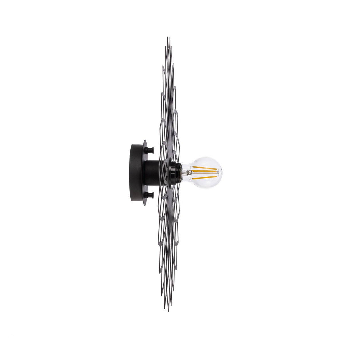 Applique murale Fellini MR-987 en métal, noir, Ø 50 cm