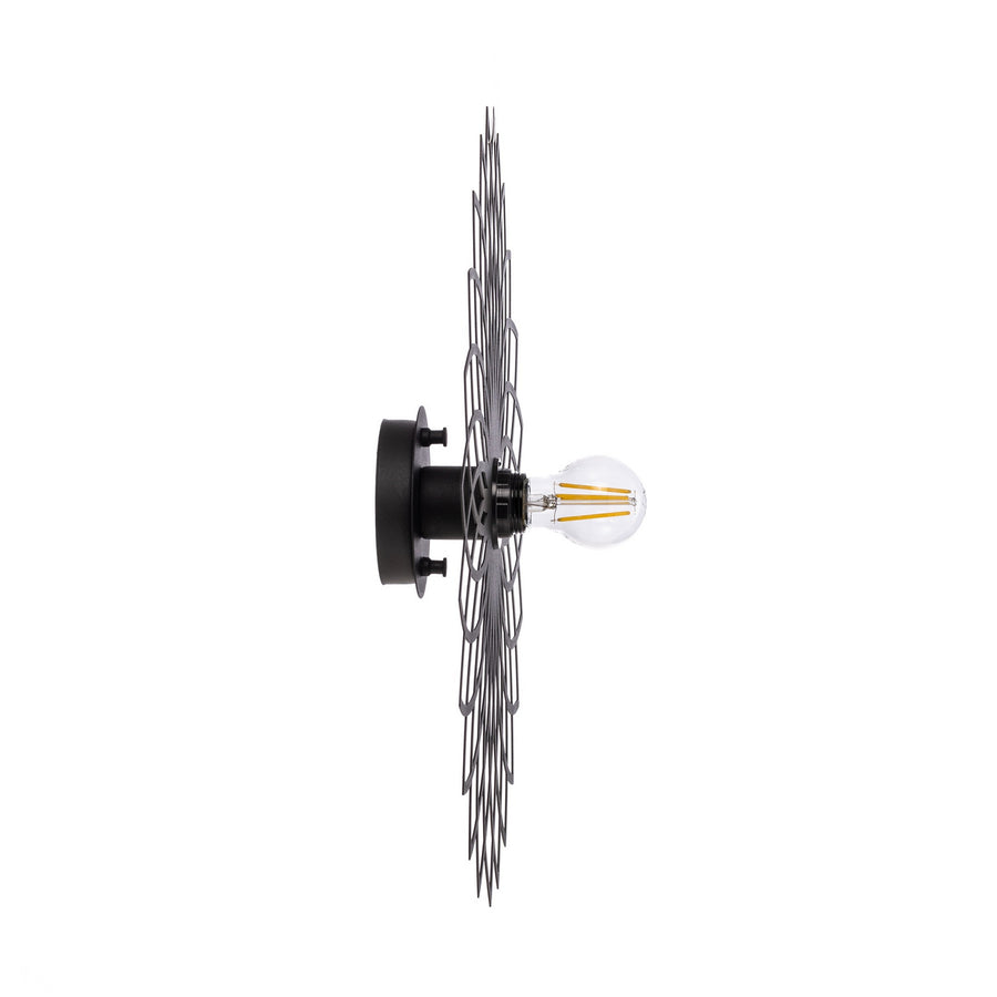 Applique murale Fellini MR-987 en métal, noir, Ø 50 cm
