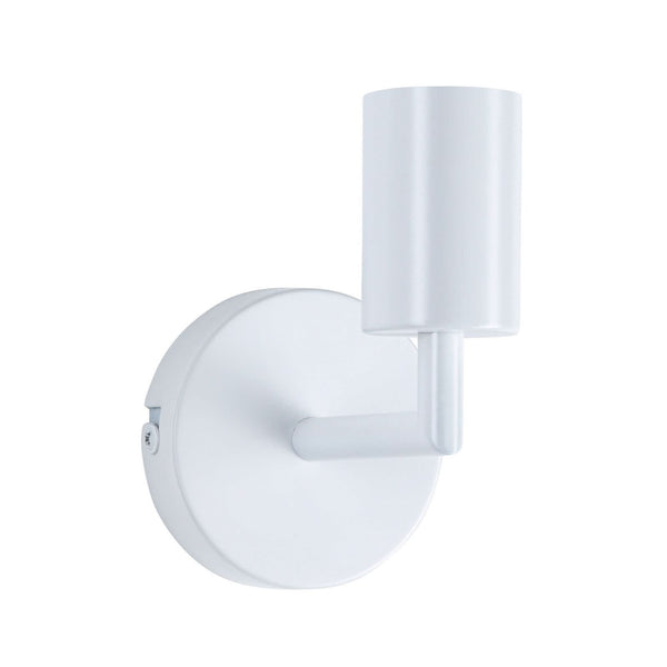 Applique murale Ravi E27 en métal, blanc, Ø 8 cm, IP44