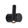 Applique murale LED Planet en aluminium, noir, hauteur 12 cm