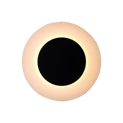 Applique murale LED Fantasia en acier, noir, Ø 33 cm