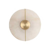 Applique murale LED Lusso en marbre, blanc, Ø 20 cm