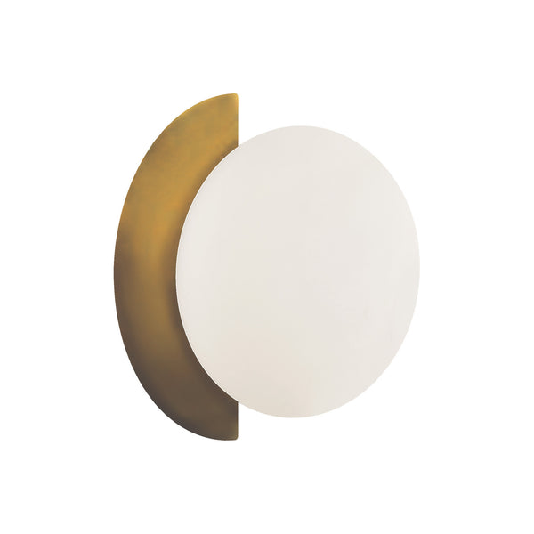 Applique murale Darcy en verre, doré, hauteur 17 cm