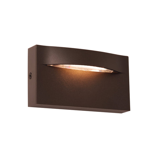 Applique d'extérieur LED Vita en aluminium, rouille, hauteur 7,5 cm, IP65