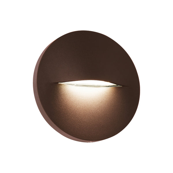 Applique d'extérieur LED Vita en aluminium, rouille, Ø 14 cm, IP65