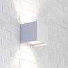 Applique murale Zuza 2 en aluminium, blanc, hauteur 10 cm