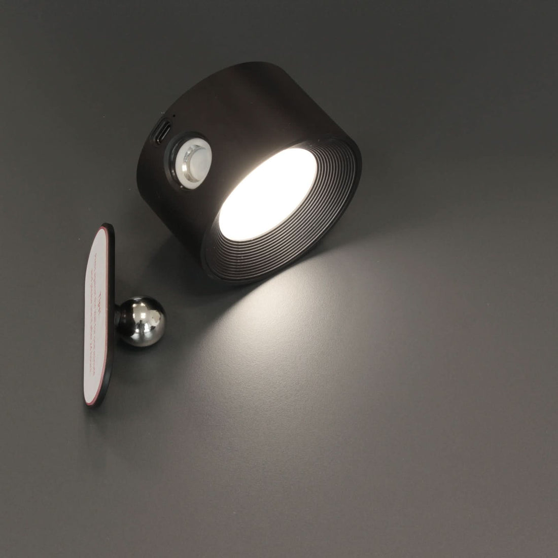 Applique murale LED rechargeable Magnetics, noir, hauteur 4,5 cm