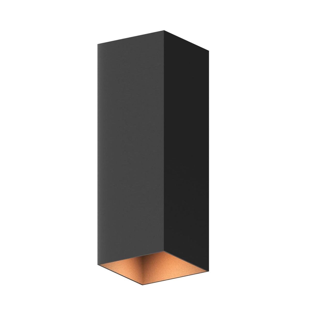 Applique d'extérieur LED Rectangle en verre, noir, hauteur 23 cm, IP54