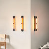 Applique murale Liberty Double en métal, noir, 2 lumières, hauteur 83 cm