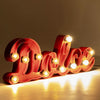 Applique murale La Dolce Vita en acier, rouge, 28 lumières, hauteur 32 cm