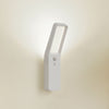 Applique murale LED rechargeable Taska, blanc mat et transparent, hauteur 18 cm