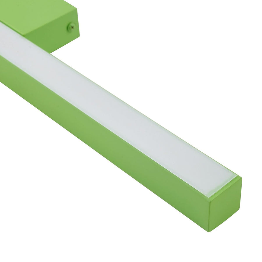 Applique murale LED Check en métal, vert, hauteur 20,5 cm