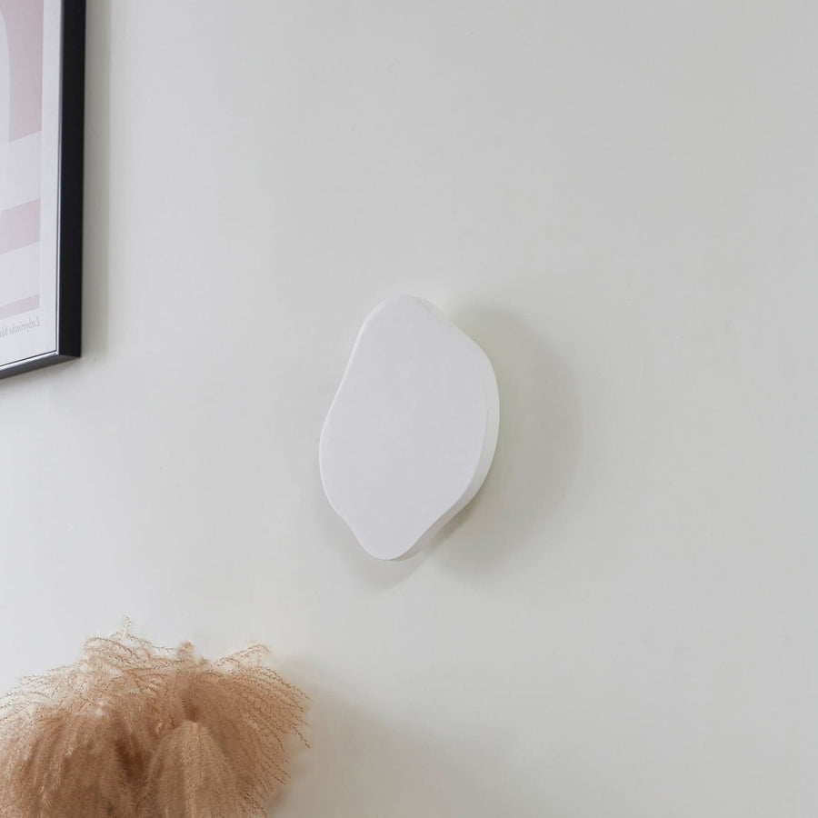 Applique murale LED Nielson en plâtre, blanc, hauteur 30 cm