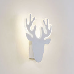 Applique murale LED en métal, blanc, hauteur 26 cm