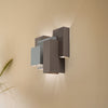 Applique murale Wall en acier, beige, 5 lumières, hauteur 32 cm