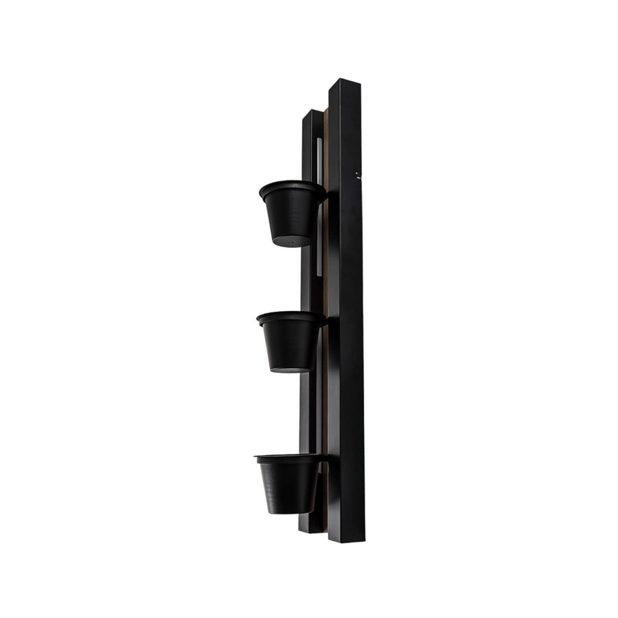 Applique murale LED Shelf en bois, noir, hauteur 90 cm