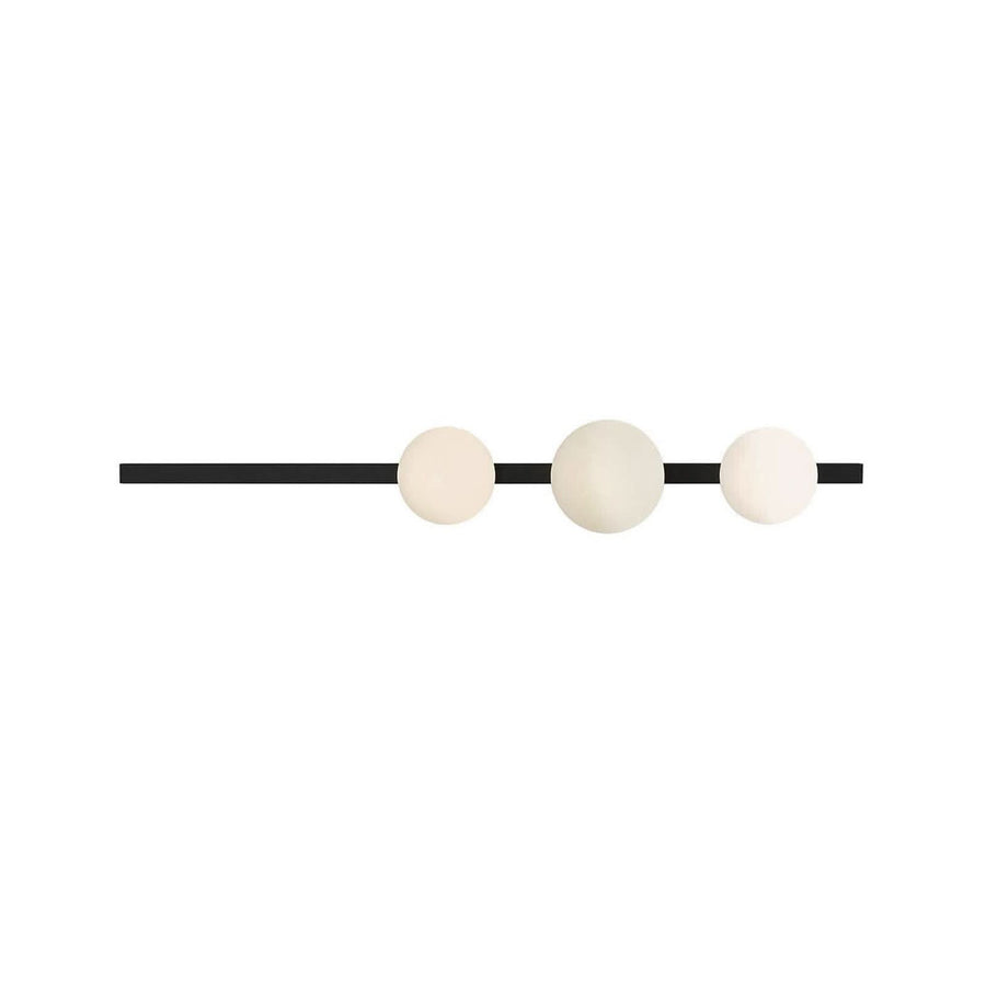 Photo produit sur fond blanc de l'applique murale avec ses trois globes.
