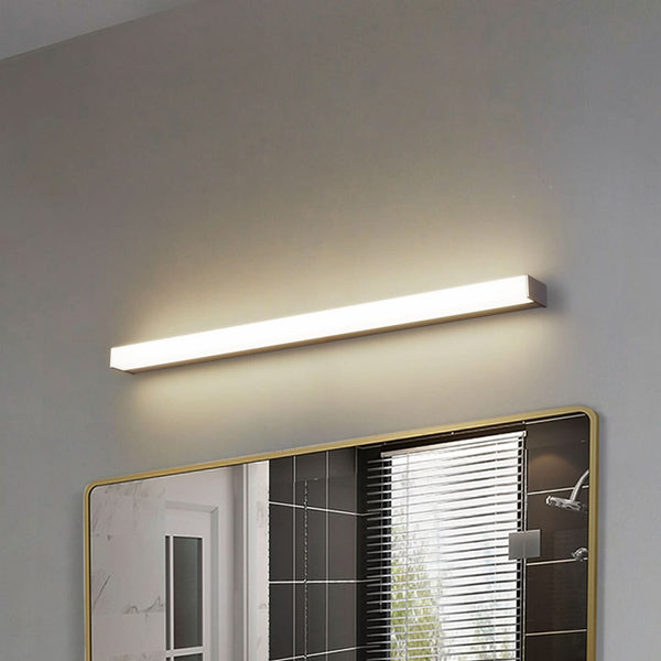 Applique murale LED en aluminium, blanc, hauteur 4 cm, IP44