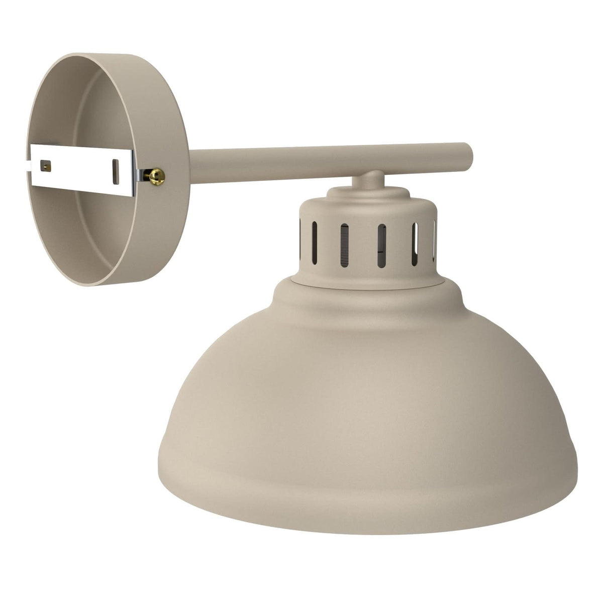 Applique murale Sven en acier, beige, hauteur 20 cm