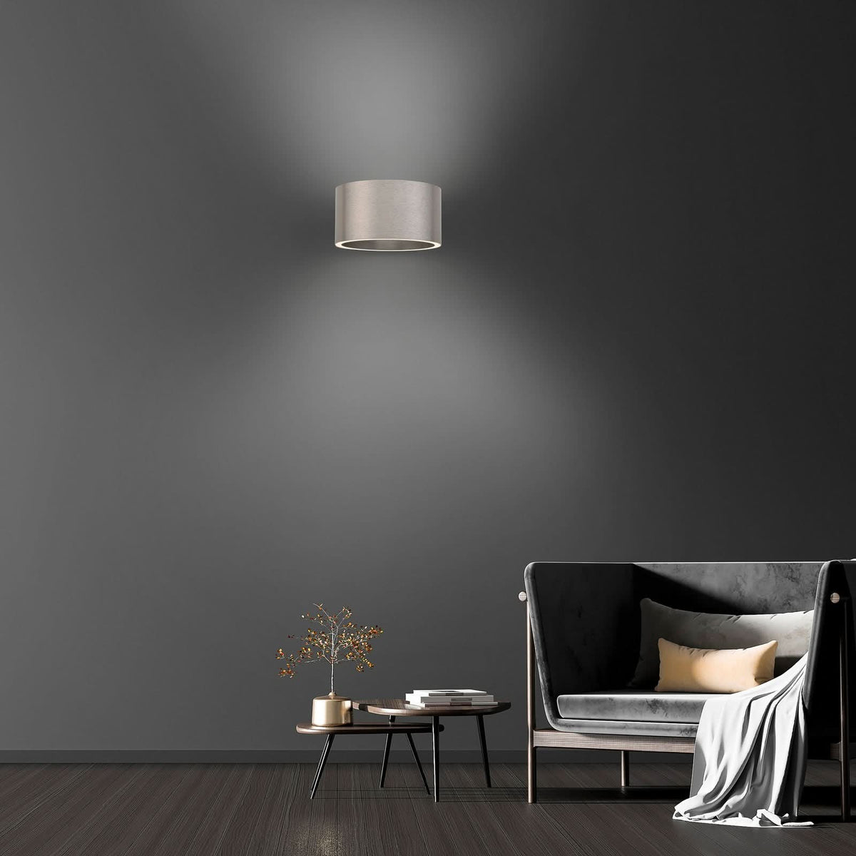 Applique murale LED Clipse en aluminium, Ø 15 cm