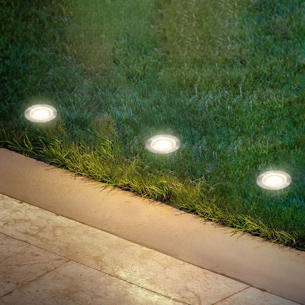 Spot encastré de sol d'extérieur LED 3913032 IP67 12, acier inoxydable, Ø 3 cm