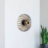 Applique murale Aspendos N-645 en métal, noir, Ø 36 cm