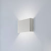 Applique murale Haga en acier, gris clair, hauteur 15 cm
